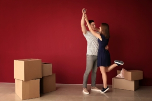 Happy couple dancing